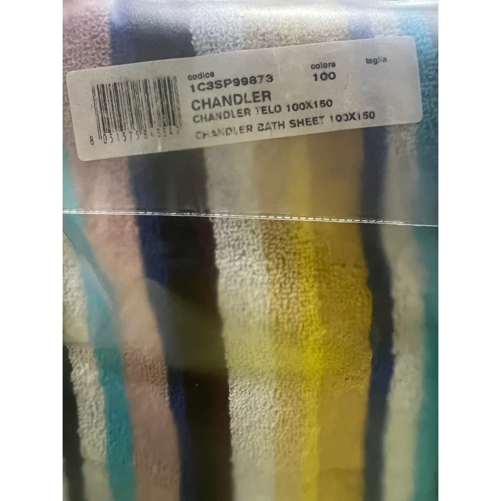 Missoni Home Chandler Multi-Color Striped Cotton Bath Sheet 100x150cm 1C3SP99873